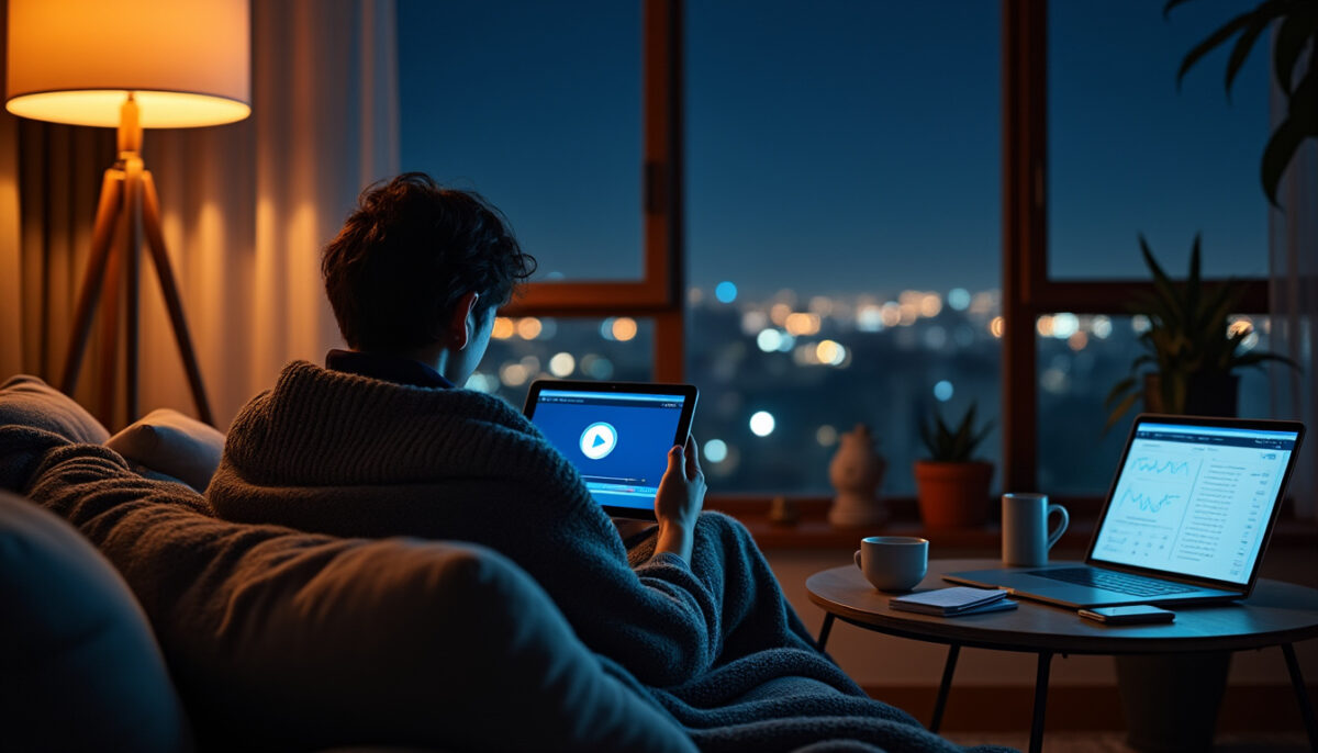 découvrez dans cette vidéo si regarder la technologie le soir favorise la détente ou s'il s'agit d'un mauvais calcul pour votre bien-être.